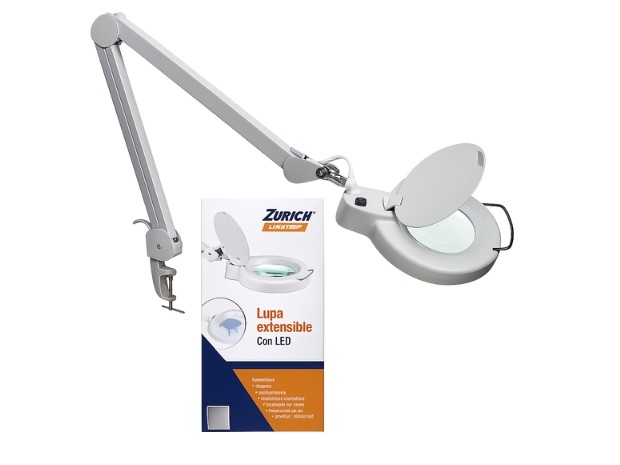 &u+ LUPA EXTEN 3D(2,25X) 48LED 550LUM  (LUPAEXTEN)